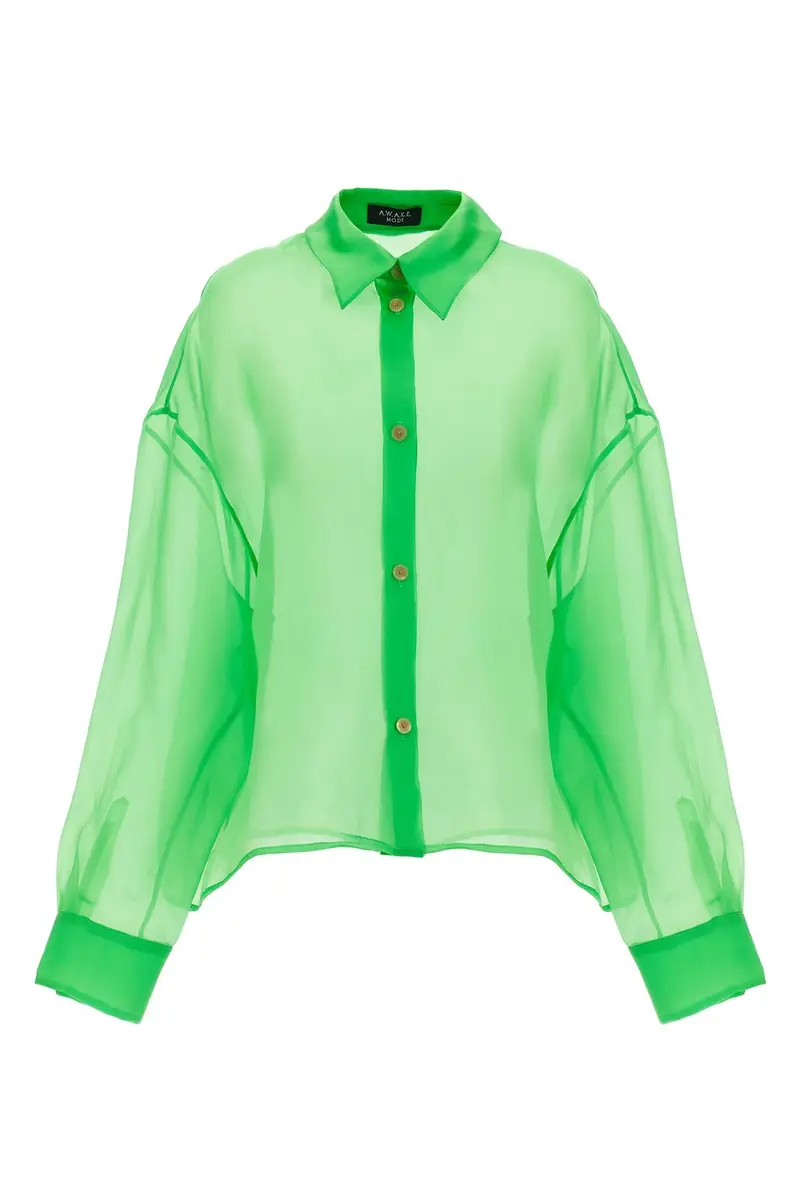 Camicia Organdy 80 S Verde