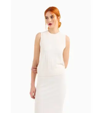 per donna 8NYH9AYMH6Z1130 Top in maglia bianca (XL), Bianco, Casual, Viscosa, Senza maniche / cinghie