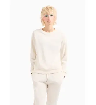 per donna 8NYMLGYJE5Z1130 Felpa in spugna beige (M), Casual, Cotone, Manica lunga