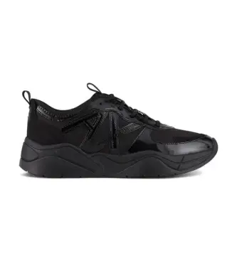 per donna XDX039XV31100002 Sneakers Multimateriale Nera (40 5), Nero, Basso, Stringhe, Casual