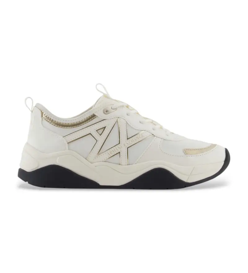 per donna XDX039XV311MZ128 Sneakers bianche Ax (38), Bianco, Basso, Stringhe, Casual, Poliestere