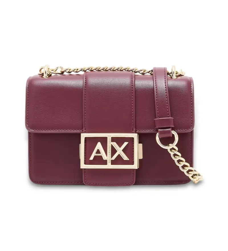 per donna XW000071AF12039UA343 Borsa con logo in metallo bordeaux (OSFA), Casual, Da sera, Poliestere