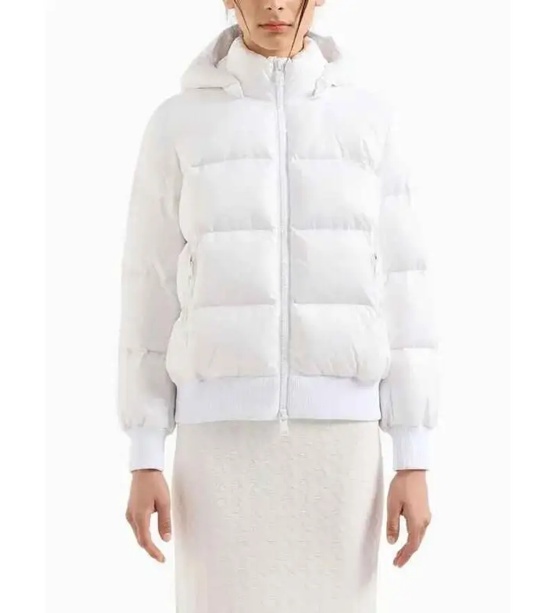 per donna XW000228AF10860U0001 Giacca bianca in piumino (XL), Bianco, Casual, Poliamide Naturale