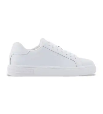 per donna XW000295AF11912U0002 Scarpe da ginnastica in pelle bianca (37 5), Bianco, Basso, Stringhe, Casual