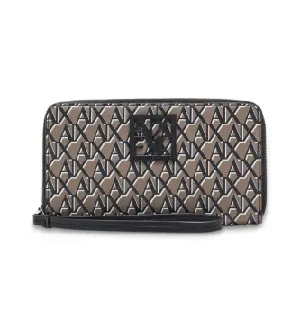 per donna XW000361AF17221M6029 Portafoglio orizzontale marrone (OSFA), Casual, Poliestere, Ecopelle