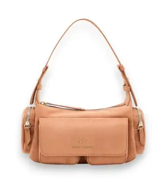 per donna XW000405AF17158U6048 Borsa a baguette marrone (OSFA), Casual, Poliestere