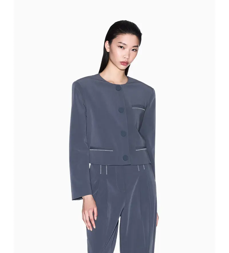 per donna XW000656AF16145U8105 taglio grigio americano (XL), Casual, Poliestere