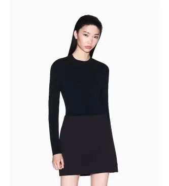 per donna XW000662AF16142UC001 Gonna nera svasata (XXS), Nero, Casual, Classico, Poliestere