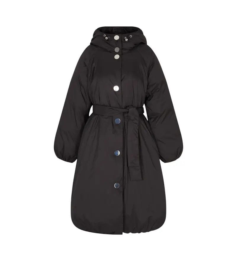 A|X Armani Exchange Cappotto lungo nero donna in poliestere