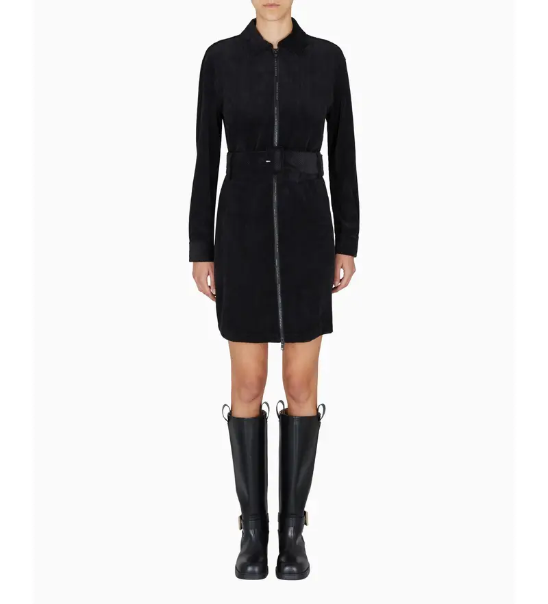 per donna. XW000736AF16202UC001 Abito nero Chem (XS), Casual, Poliestere, Manica lunga