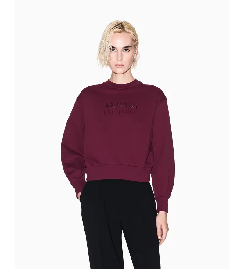 per donna XW000747AF16114UA343 Felpa Groove bordeaux (S), Casual, Cotone