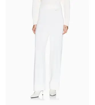 per donna XW000769AF13774U1003 Pantaloni bianchi (S), Bianco, Casual, Cotone, Sintetico, Lana