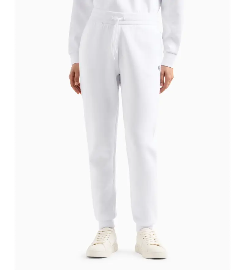 per donna XW000824AF10818U0002 Pantaloni jogger bianchi (L), Bianco, Casual, Cotone