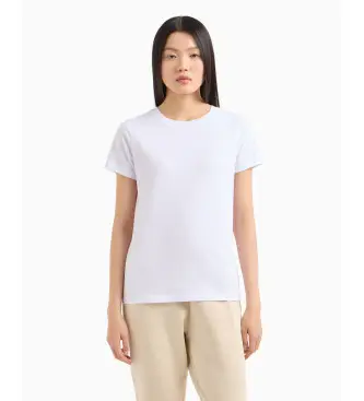 per donna XW000839AF10356U0002 Maglietta bianca a maniche corte (L), Bianco, Casual, Cotone, Manica corta