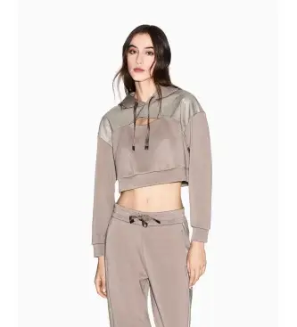 per donna XW000996AF16111U6242 Felpa corta marrone (XS), Casual, Poliamide, Manica lunga