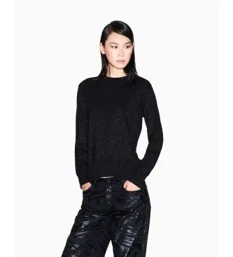 per donna XW001164AF16181MC026 Maglia nera regolare (S), Nero, Casual, Poliamide