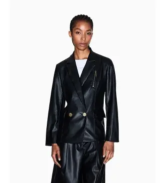 per donna XW001280AF16106UC001 Blazer doppiopetto nero (XXL), Casual, Classico, Poliestere