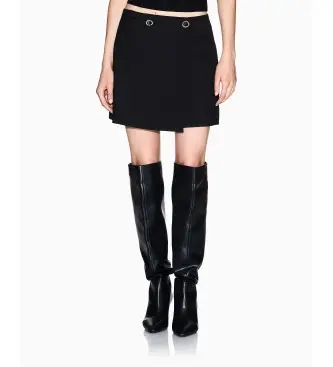 per donna XW001285AF16158UC001 Gonna nera con bottoni (XS), Nero, Casual, Poliestere