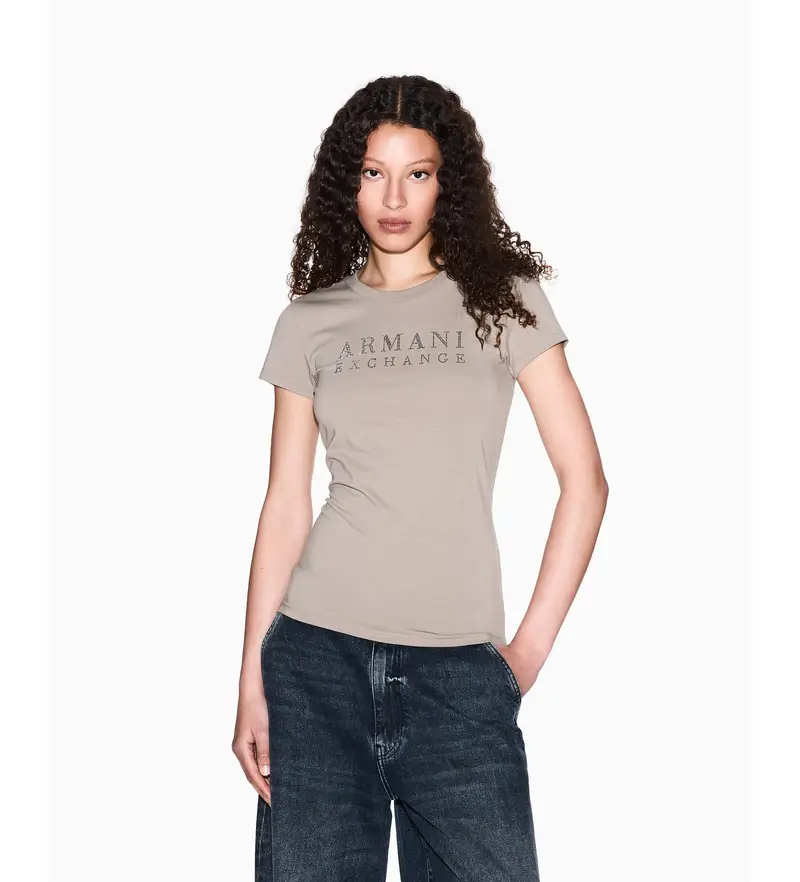 per donna XW001349AF17173U6242 Maglietta marrone basic (XS), Casual, Cotone, Manica corta