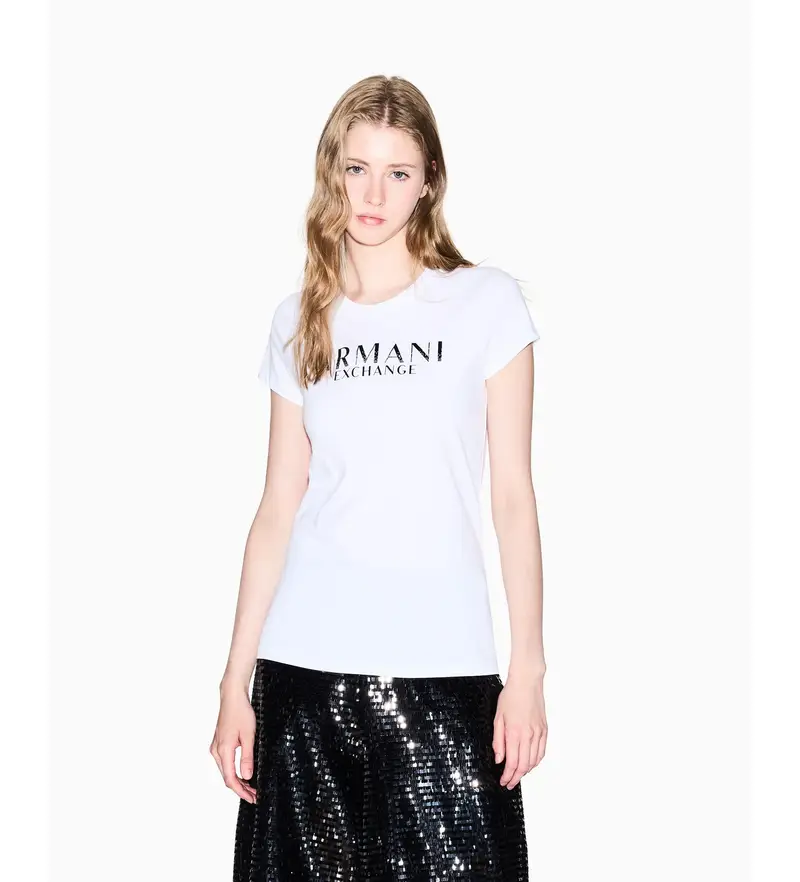 A|X Armani Exchange T-shirt Donna Bianco 4138247
