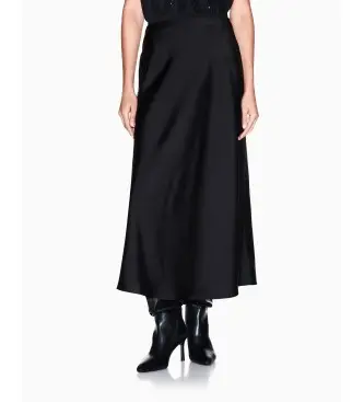 per donna XW001420AF19592UC001 Gonna midi nera (S), Nero, Casual, Poliestere