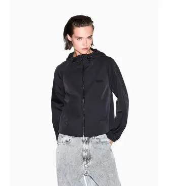 per donna XW001430AF16613UC001 Giacca a vento nera (XS), Nero, Casual, Poliestere