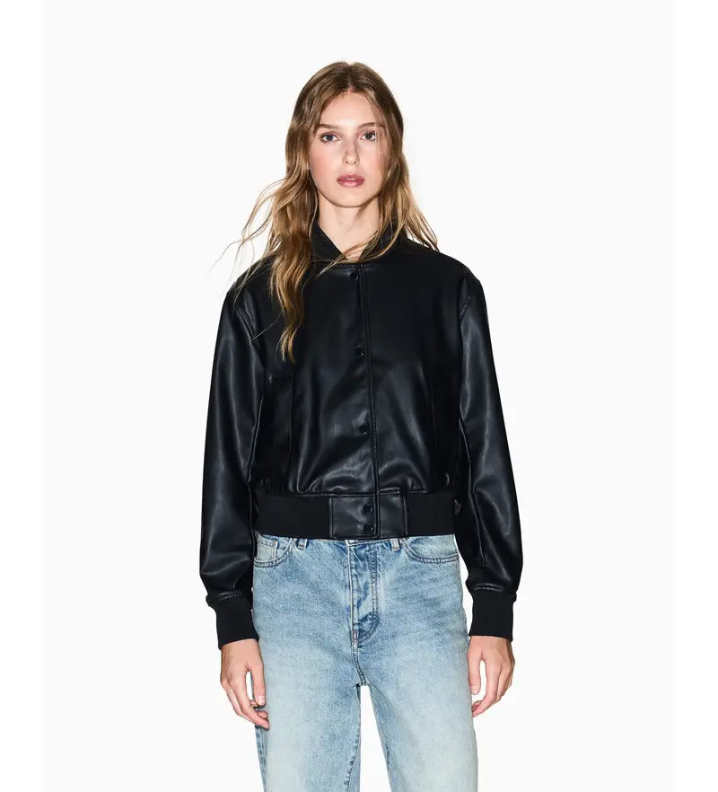 per donna XW001432AF16618UC001 Giacca con clip nera (XS), Nero, Casual, Poliestere Brillare