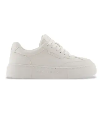 per donna XW001662AF17351U0011 Sneakers bianche con suola alta (36), Bianco, 3 a 5cm, Stringhe, Casual Pelle
