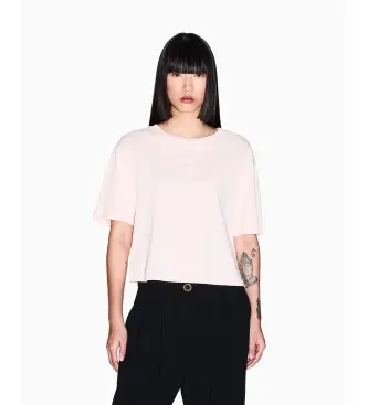 per donna XW001836AF10356U4104 Maglietta casual rosa (S), Cotone, Manica corta
