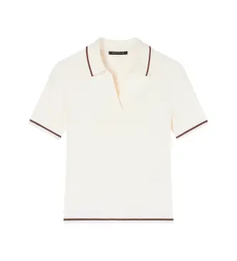 per donna XW001897AF10352U1003 Polo bianca corta (S), Bianco, Casual, Viscosa, Manica corta