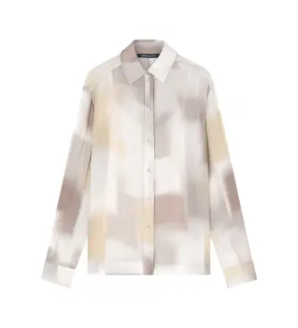 per donna XW001966AF21554F1060 Camicia con stampa multicolore Horizon (S), Casual, Viscosa, Manica corta