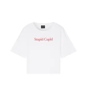 per donna XW002297AF17172U0002 Maglietta bianca (S), Bianco, Casual, Cotone, Manica corta