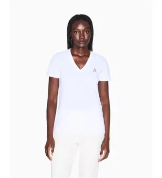 per donna XW002330AF10356U0002 Maglietta casual bianca (S), Bianco, Cotone, Manica corta