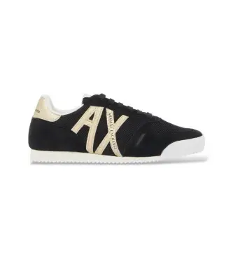 per donna XW002794AF22755MC077 Sneakers nere urbane (41), Nero, Basso, Stringhe, Casual Pelle