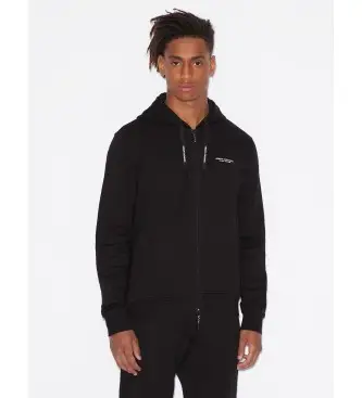 per uomo 8NZM95ZJKRZ1200 Felpa nera (XL), Nero, Casual, Cotone, Manica lunga