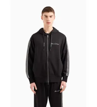 per uomo 8NZMSHZ9N1Z1200 Felpa elasticizzata nera (S), Nero, Casual, Poliestere