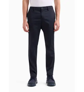 per uomo 8NZP20ZN1RZ1583 Pantaloni blu scuro in tinta unita (28), Casual, Cotone, Navy