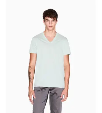 per uomo 8NZT75ZJA5ZU9018 Maglietta azzurra Pima Slim Fit (S), Blu, Casual, Cotone, Manica corta Naturale