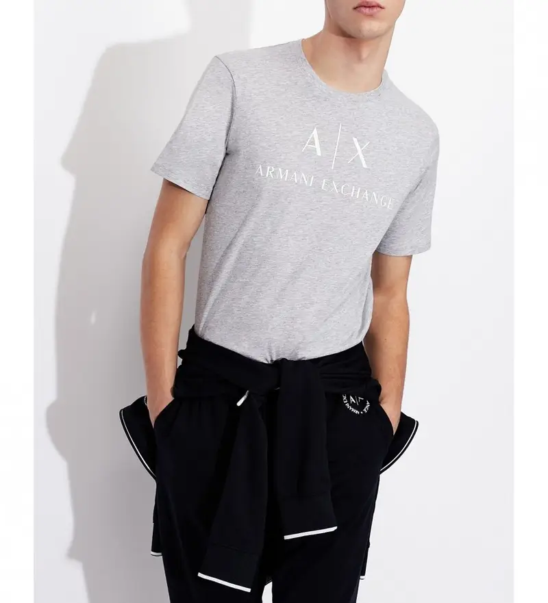 A|X Armani Exchange T-shirt Uomo Grigio 4046778