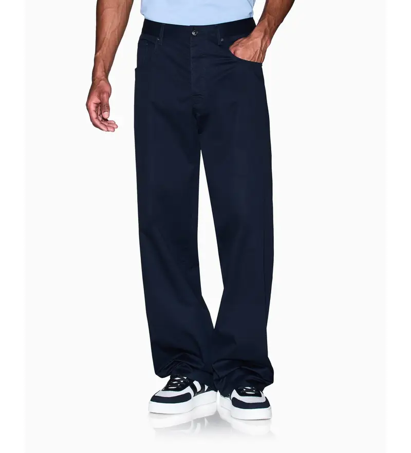 per uomo XM000076AF11882UB101 Pantaloni blu navy a 5 tasche (33), Casual, Cotone