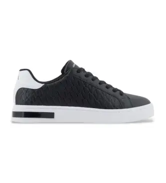 per uomo XM000140AF11916MC011 Sneakers con logo a croce nera (45), Nero, Basso, Stringhe, Casual