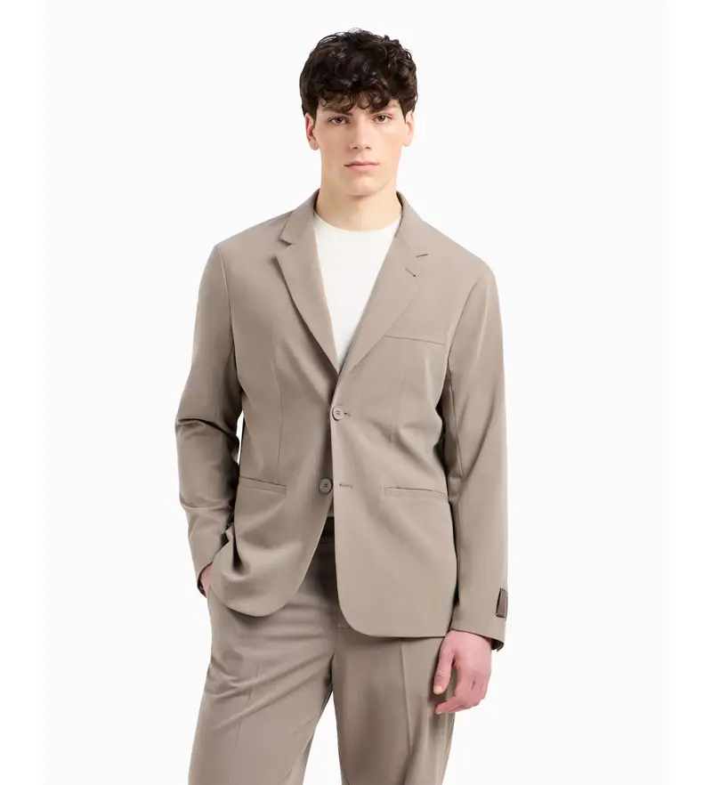 per uomo XM000345AF10897U6107 Giacca singola beige (34), Casual, Poliestere