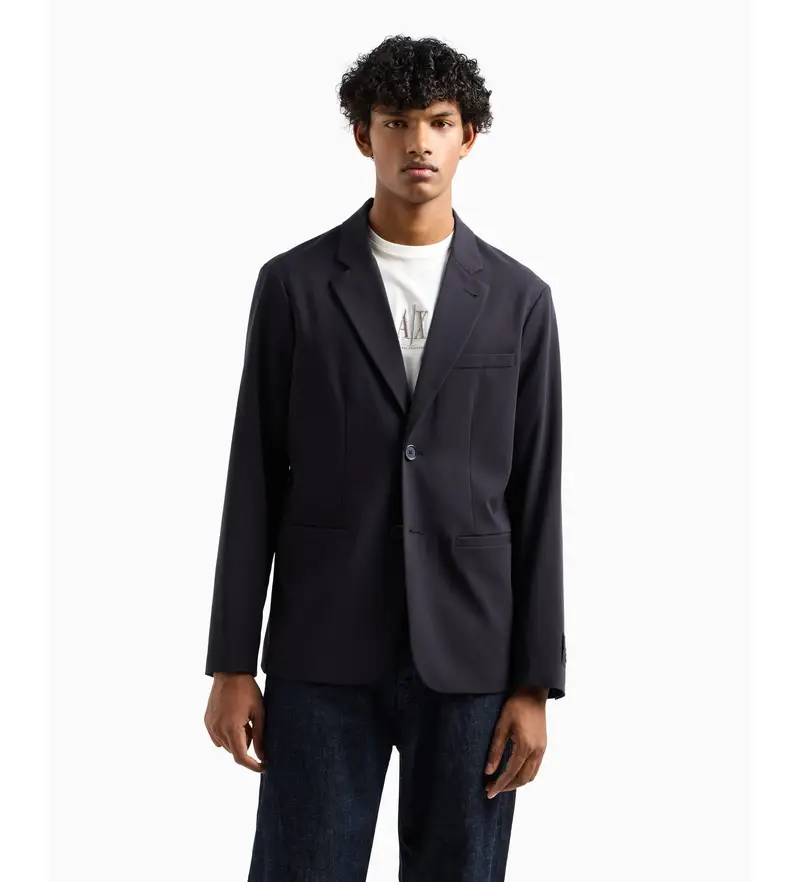 per uomo XM000345AF10897UB101 Marina americana (34), Casual, Poliestere, Navy Blu