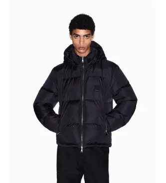 per uomo XM000348AF12286UC001 Giacca imbottita nera (S), Nero, Casual, Poliamide