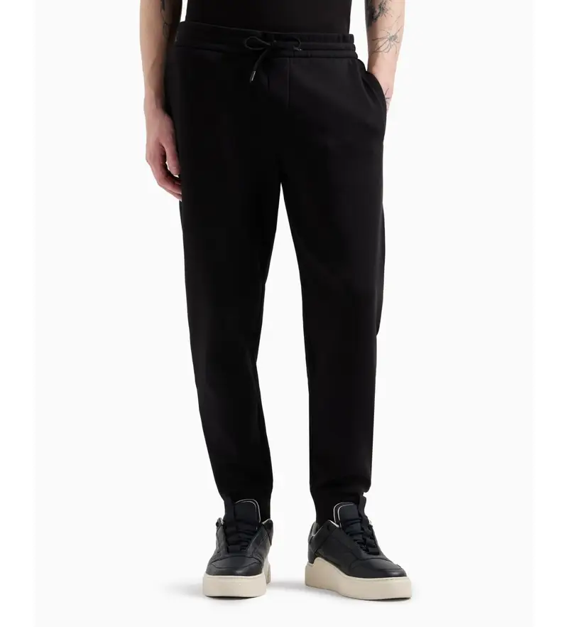 per uomo XM000373AF10818UC001 Pantaloni jogger con logo posteriore nero (L), Casual, Sportivo, Cotone, Running, Sportsw