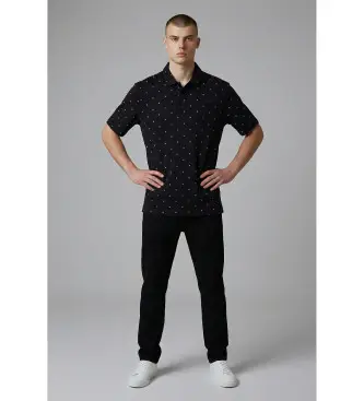 per uomo XM000735AF10356FB434 Polo con stampa blu navy (L), Casual, Cotone, Manica corta