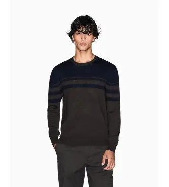 per uomo XM000901AF11965M6132 Maglia marrone distintiva (XL), Casual, Lana, Acrilico