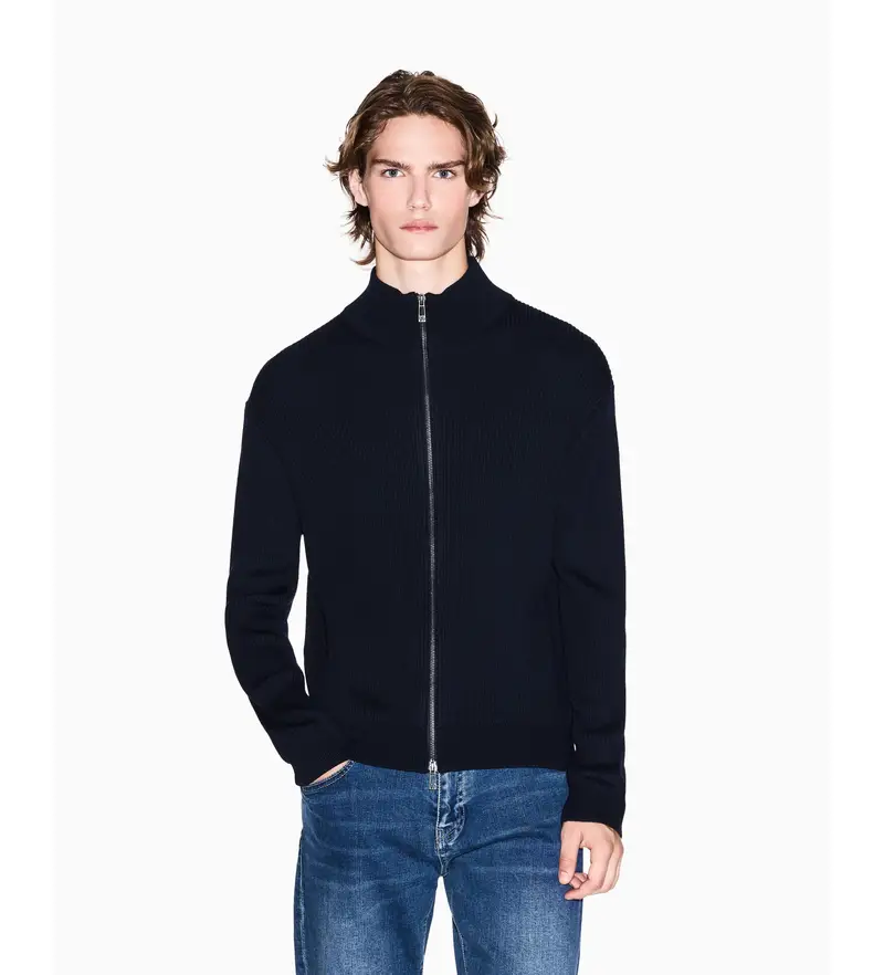 per uomo XM000912AF10348UB101 Giacca blu navy semplice (XL), Casual, Lana