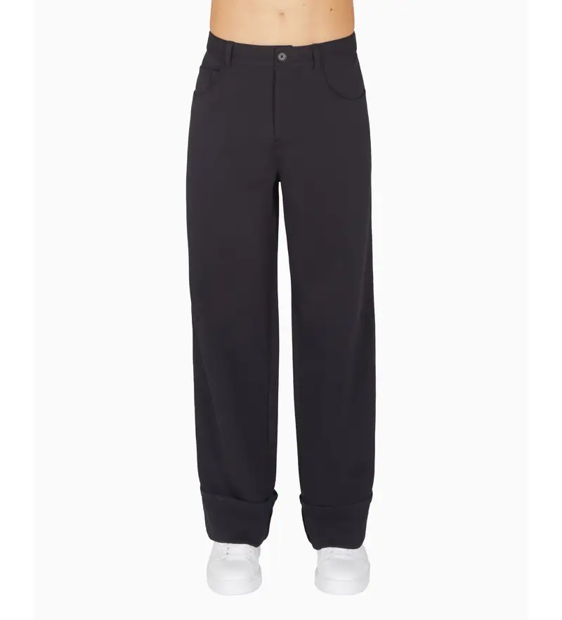 per uomo XM000980AF10818UB101 Pantaloni larghi blu navy (S), Casual, Cotone