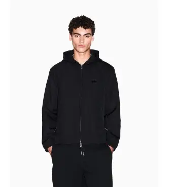 per uomo XM001102AF16672UC001 Giacca nera con cappuccio (S), Nero, Casual, Poliestere